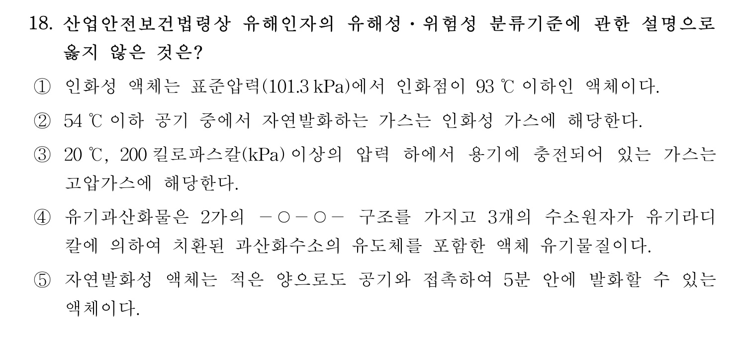 산업보건지도사 2020년 23번 기출문제