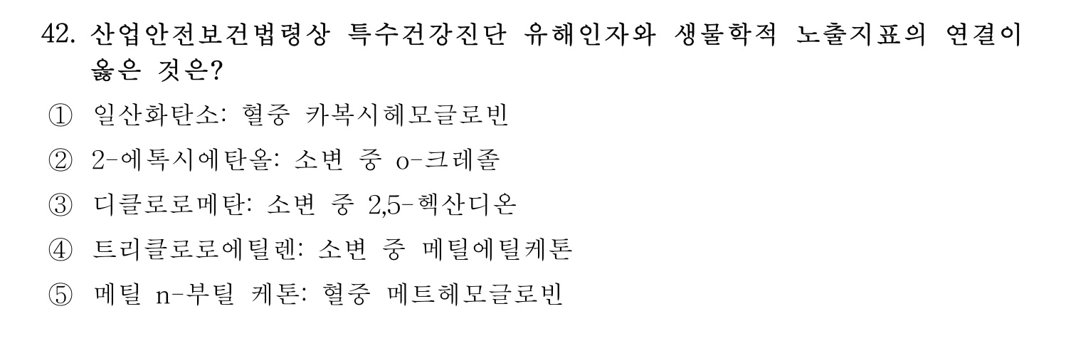 산업보건지도사 2020년 47번 기출문제