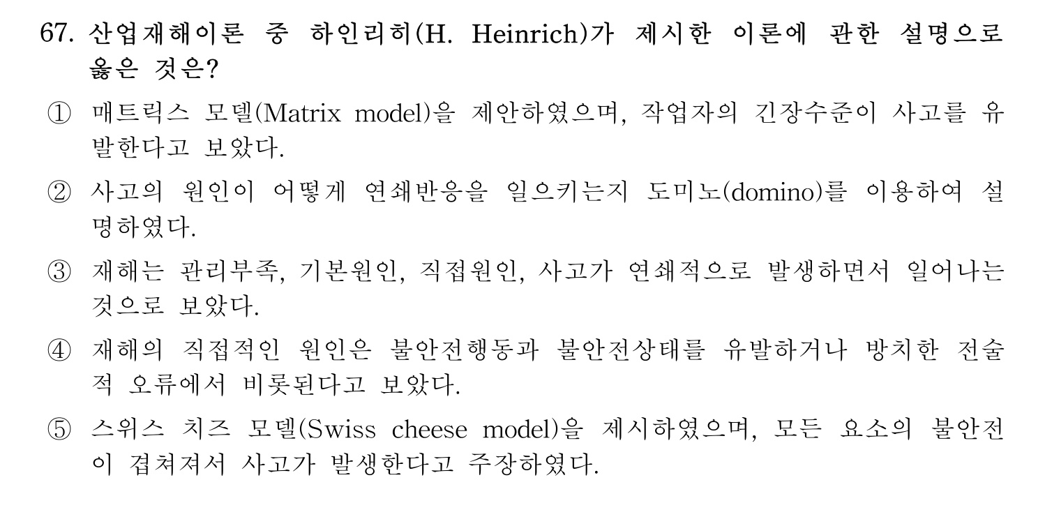 산업보건지도사 2021년 67번 기출문제