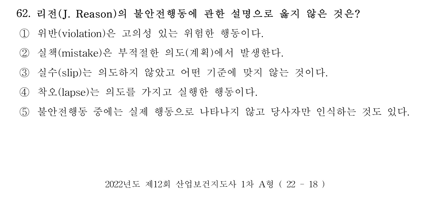 산업보건지도사 2022년 63번 기출문제