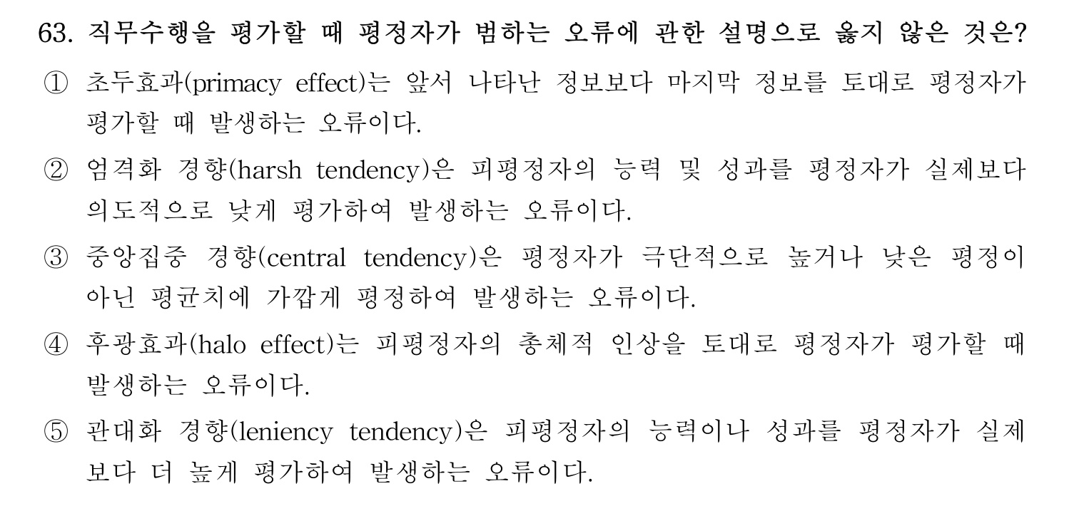 산업보건지도사 2026년 64번 기출문제