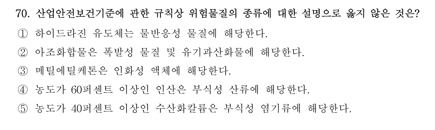 산업보건지도사 2026년 71번 기출문제