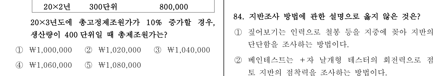 주택관리사보_1차 2013년 84번 기출문제