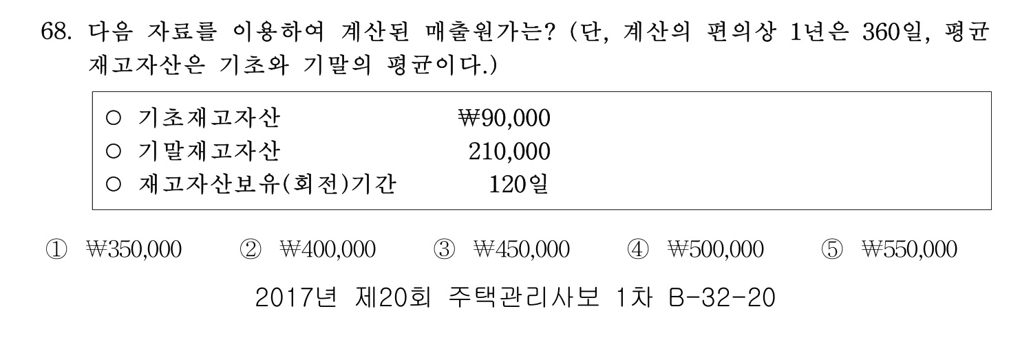 주택관리사보_1차 2017년 70번 기출문제