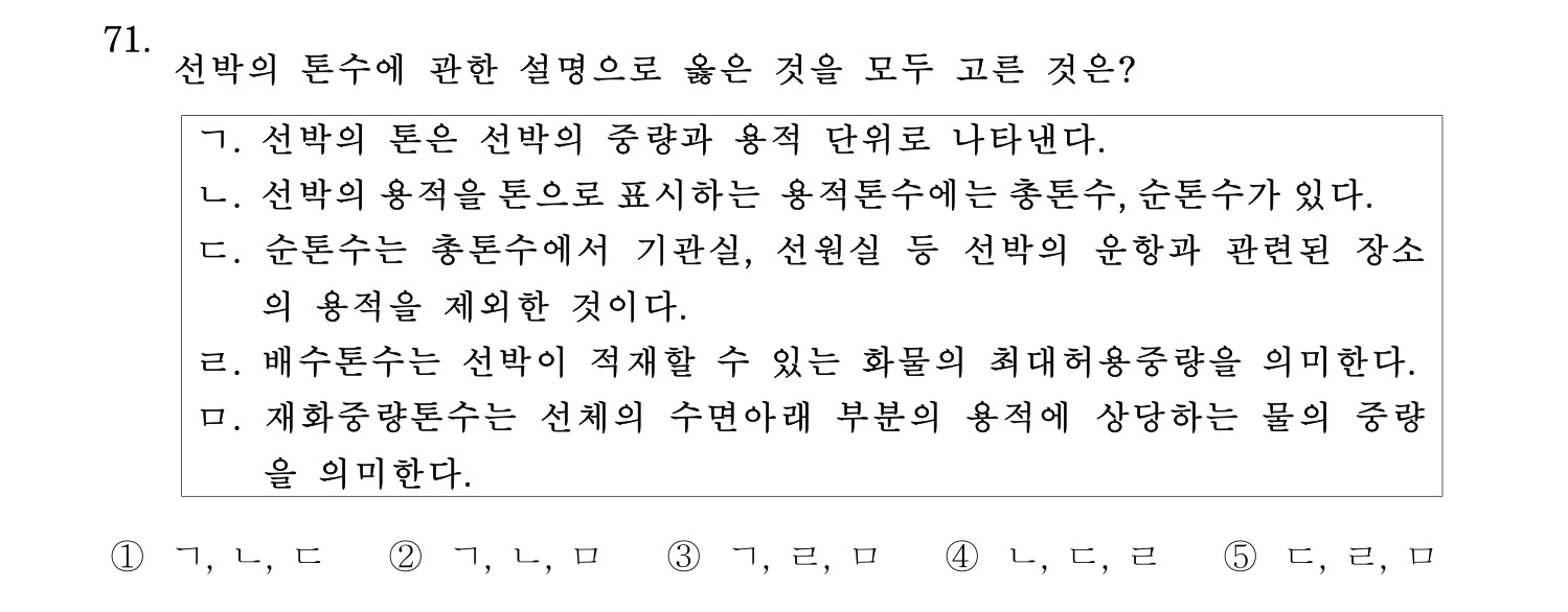 물류관리사_1교시 2025년 71번 기출문제