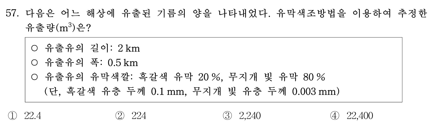감정사_1차 2019년 57번 기출문제