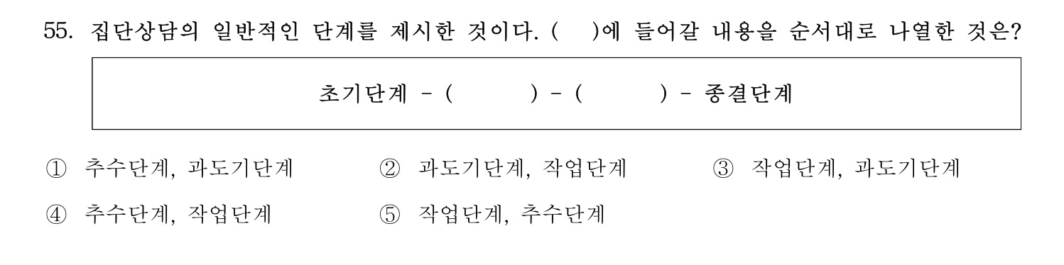 청소년지도사_1급(1교시) 2015년 55번 기출문제